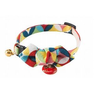 Daruma Charm Bow Tie Cat Collar <br>(Red)