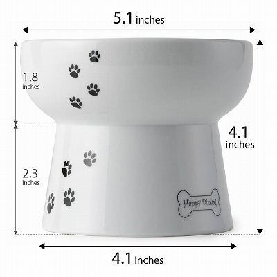 Necoichi Raised Dog Water Bowl