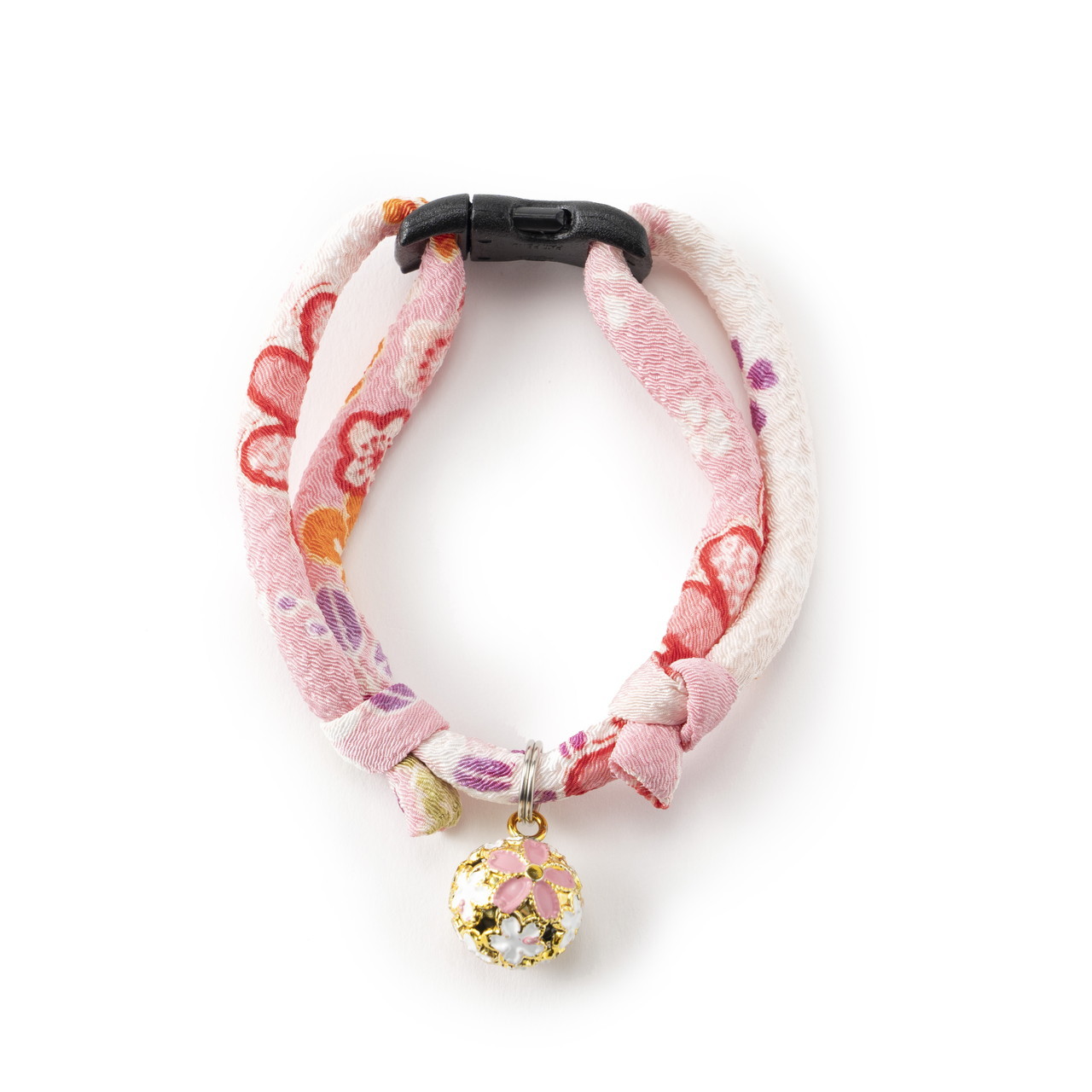 Chirimen Sakura Cat Collar (Pink)