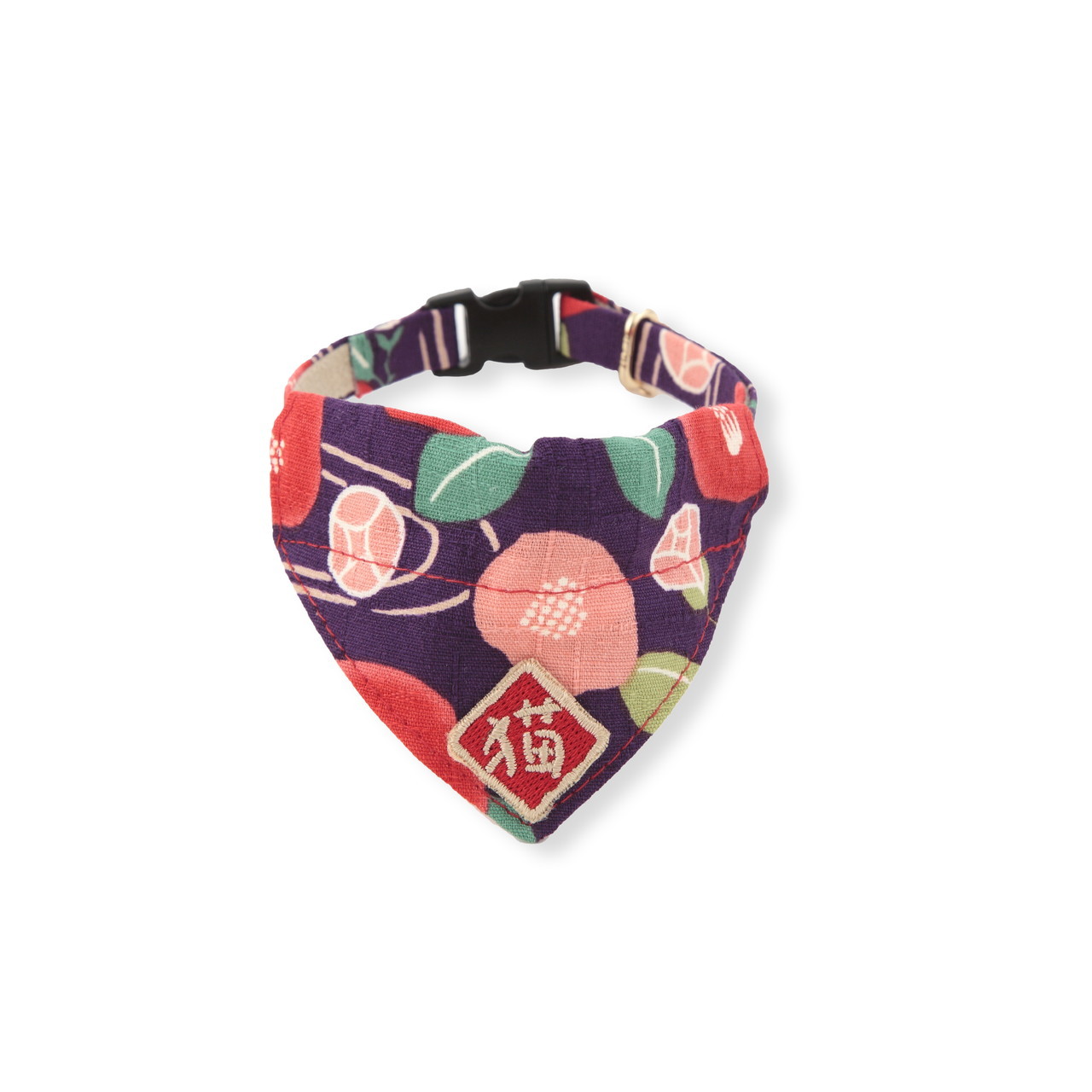 Kimono Cat Bandana Collar (Purple)