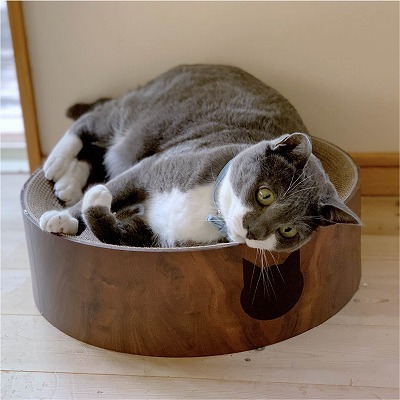 Cozy Cat Scratcher Bowl (Dark Cherry)10
