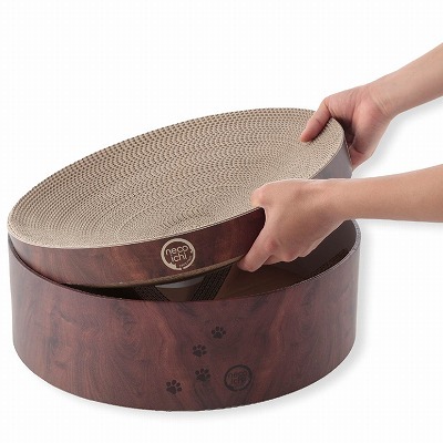 Cozy Cat Scratcher Bowl (Dark Cherry)5