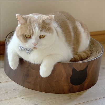Cozy Cat Scratcher Bowl (Dark Cherry)9