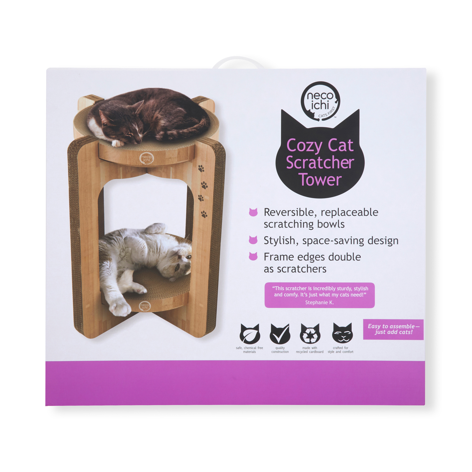 Cozy Cat Scratcher Tower　 package