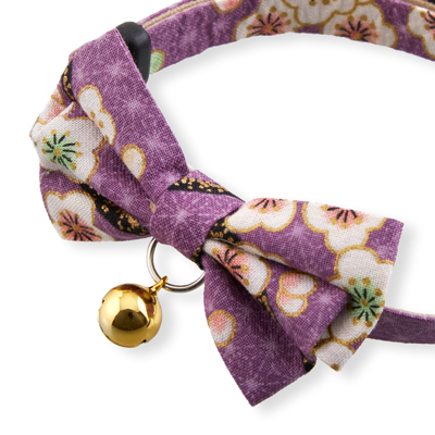 Hanami Bow Tie Cat Collar Lavender  1