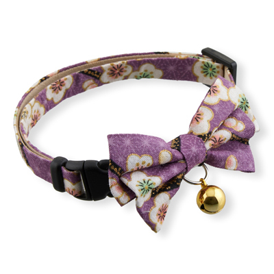 Hanami Bow Tie Cat Collar Lavender  2