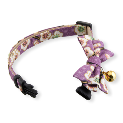 Hanami Bow Tie Cat Collar Lavender  3