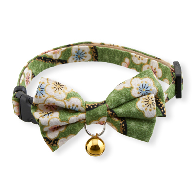 Hanami Bow Tie Cat Collar<br>(Green)