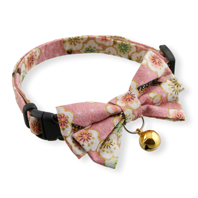 Hanami Bow Tie Cat Collar PastelPink 2