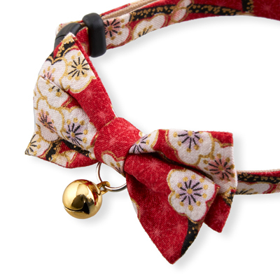 Hanami Bow Tie Cat Collar Red 1