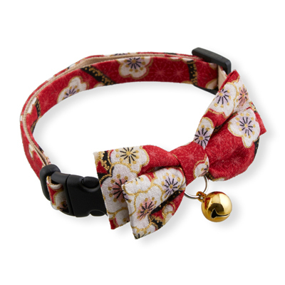 Hanami Bow Tie Cat Collar Red 2