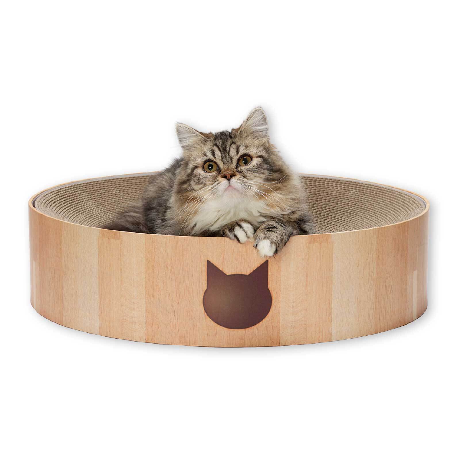 Cozy Cat Scratcher Bowl XL (Oak)