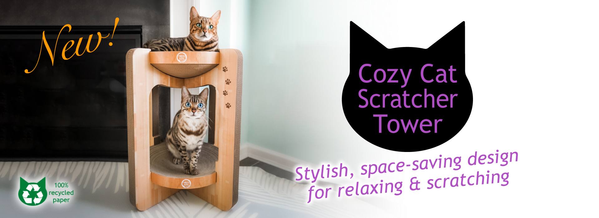 Cozy Cat Scratcher Tower