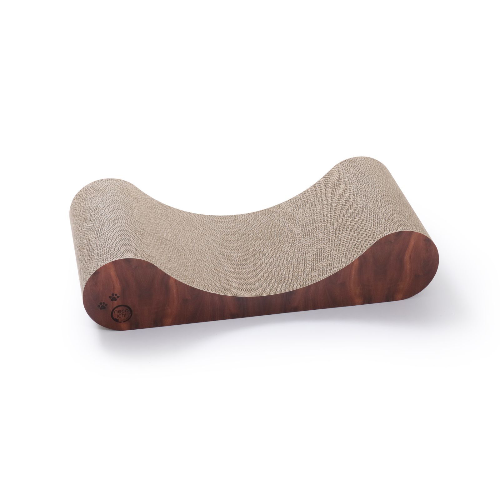 Premium Comfort Curved Cat Lounger (Dark Cherry)